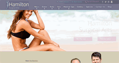 Desktop Screenshot of hamiltonsurgicalarts.com